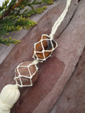 'Power House' macrame necklace
