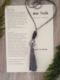 'Your Truth' handmade macrame necklace