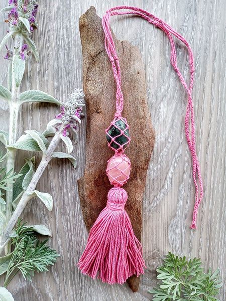 'From my heart to yours' macrame necklace