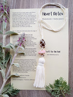 'Heart Detox' macrame necklace