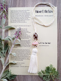 'Heart Detox' macrame necklace