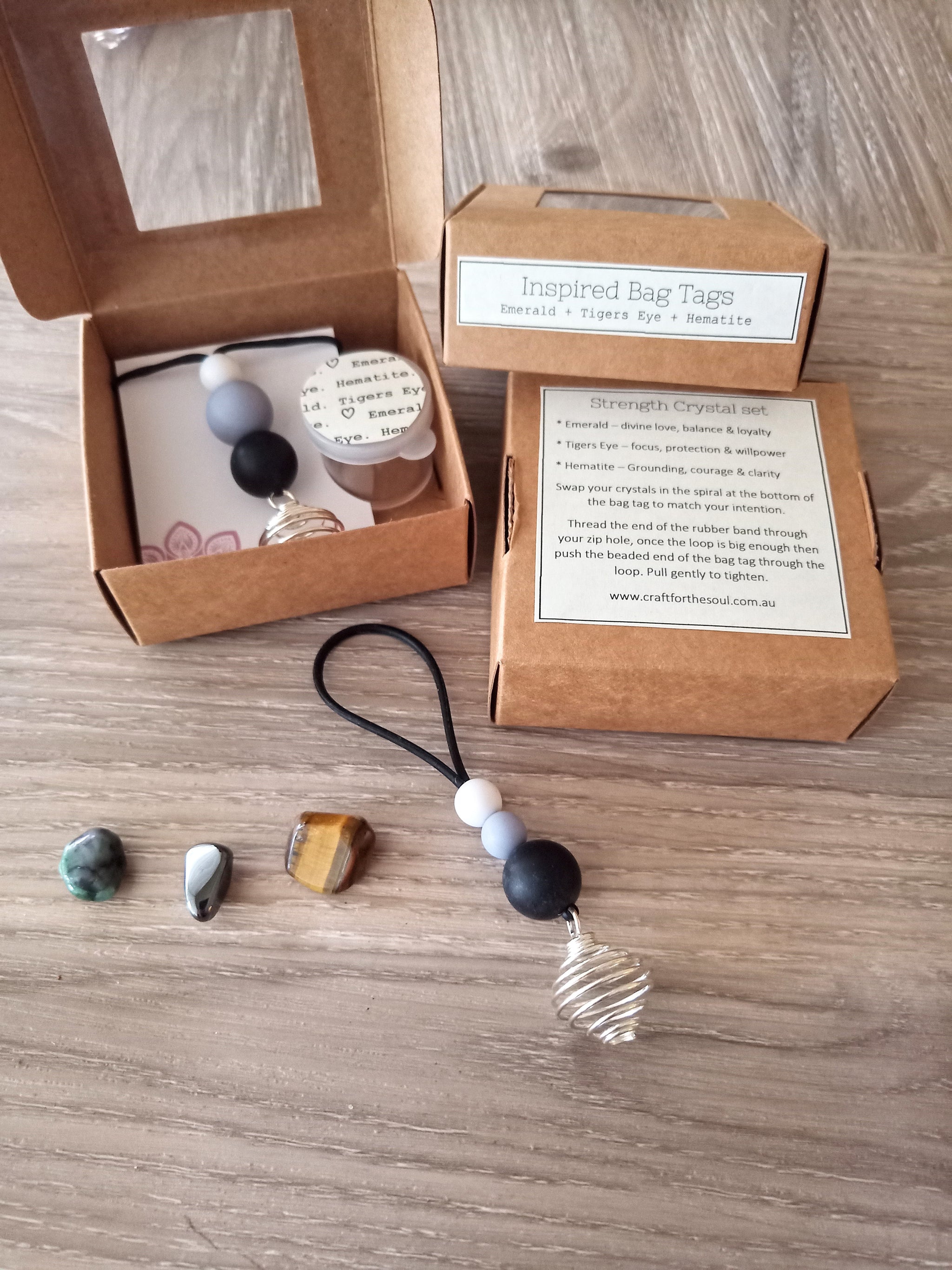 Inspired Bag Charm Strength set Craft for the Soul